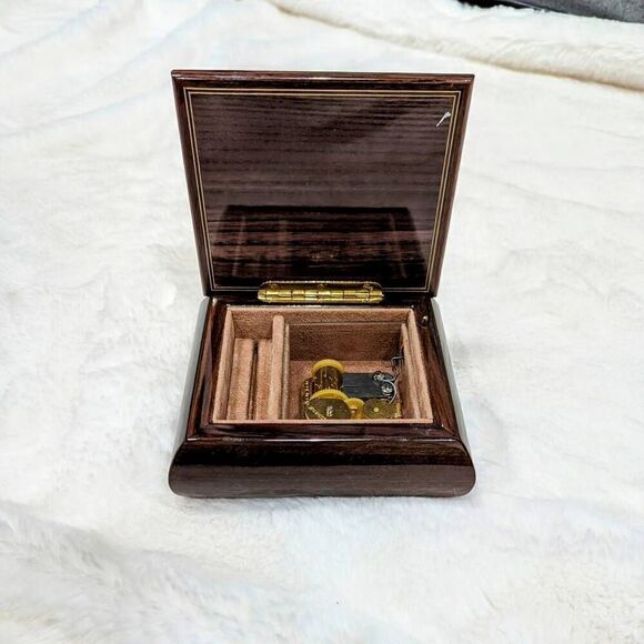 Sorrento Marquetry Inlay Flowers Jewelry Trinket Box 5" Antique Italian Wooden - Picture 3 of 8